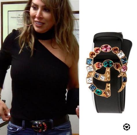 kelly dodd gucci belt bag|Kelly Dodd's Jeweled Gucci Belt .